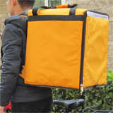PK-76Y: Delivery bag for takeaway food, Pizza take out backpack, keep hot/cool, 16" L x 15" W x 18" H