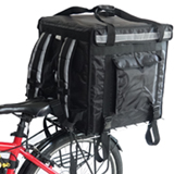 PK-92V: Food delivery box for bicycle, 18 inch pizza takeaway bags, large duty, 18" L x 18" W x 18" H